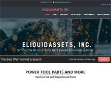 Tablet Screenshot of eliquidassets.com